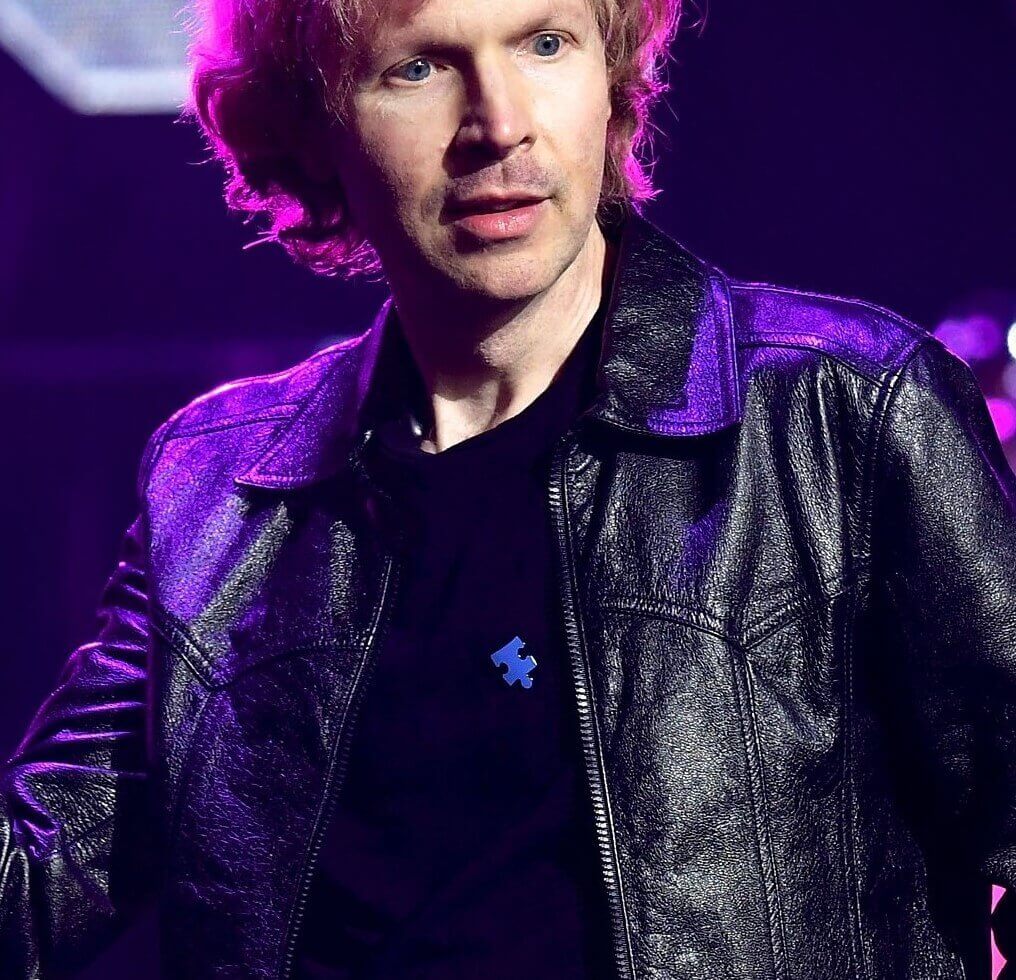 "Loser" singer Beck in a leather jacket