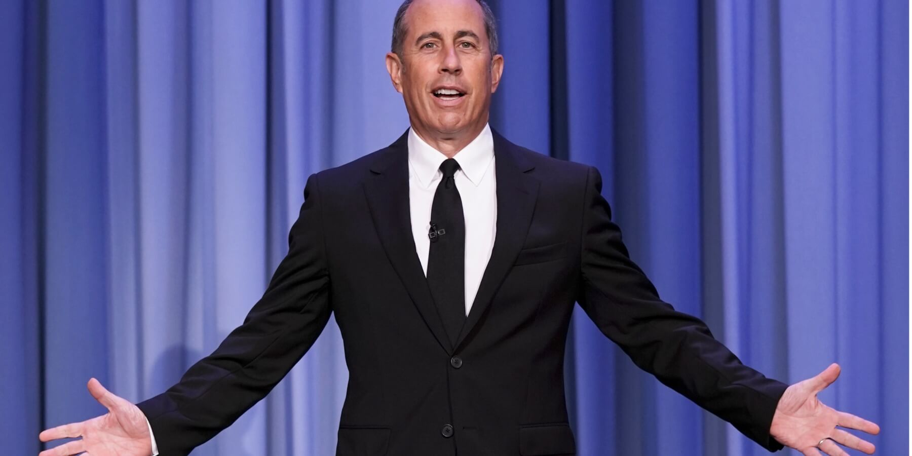 Comedian Jerry Seinfeld appears on 'The Tonight Show' in 2021.