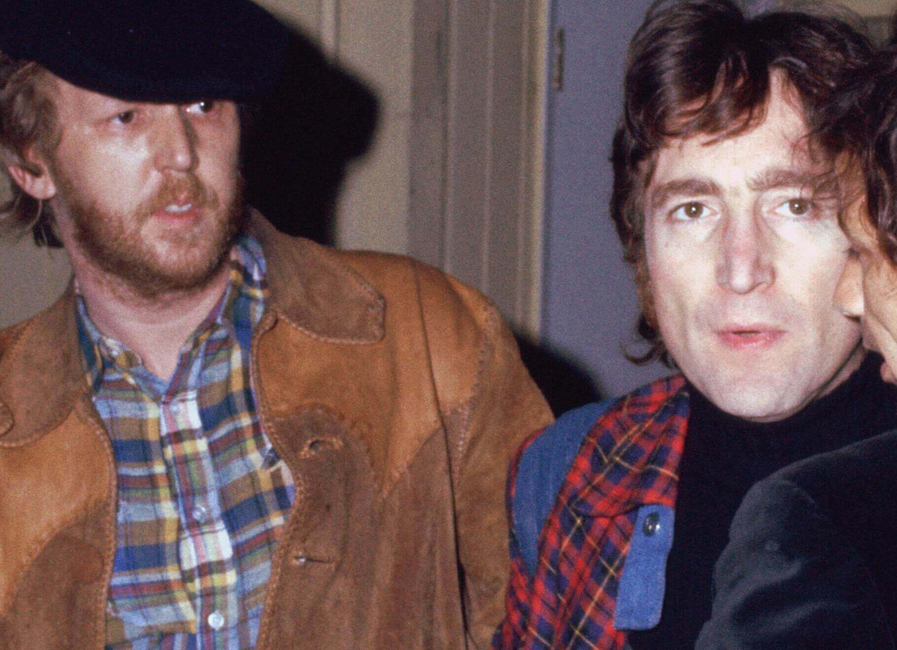 Harry Nilsson with John Lennon