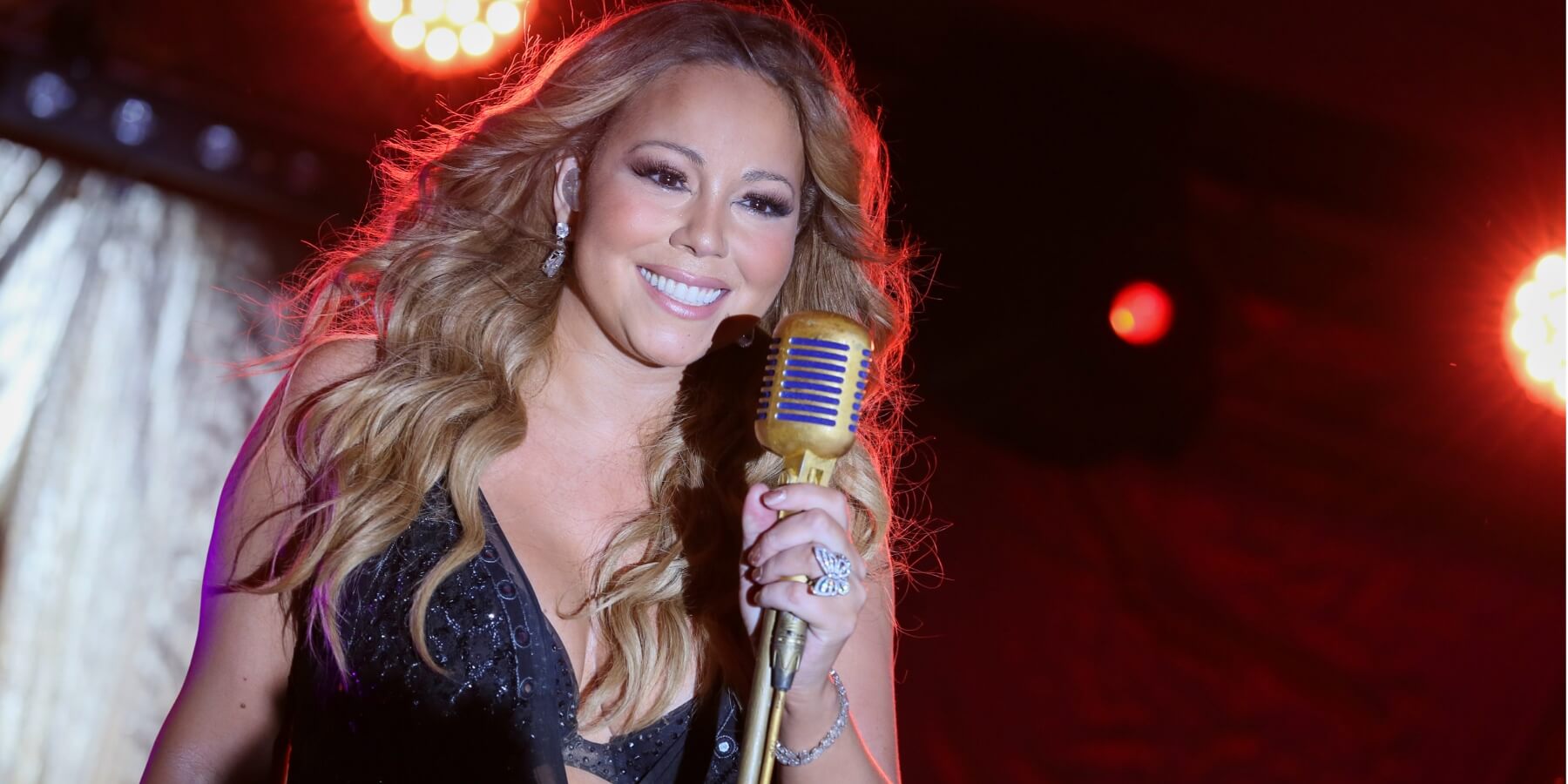 Mariah Carey performs at a 2014 event in France.