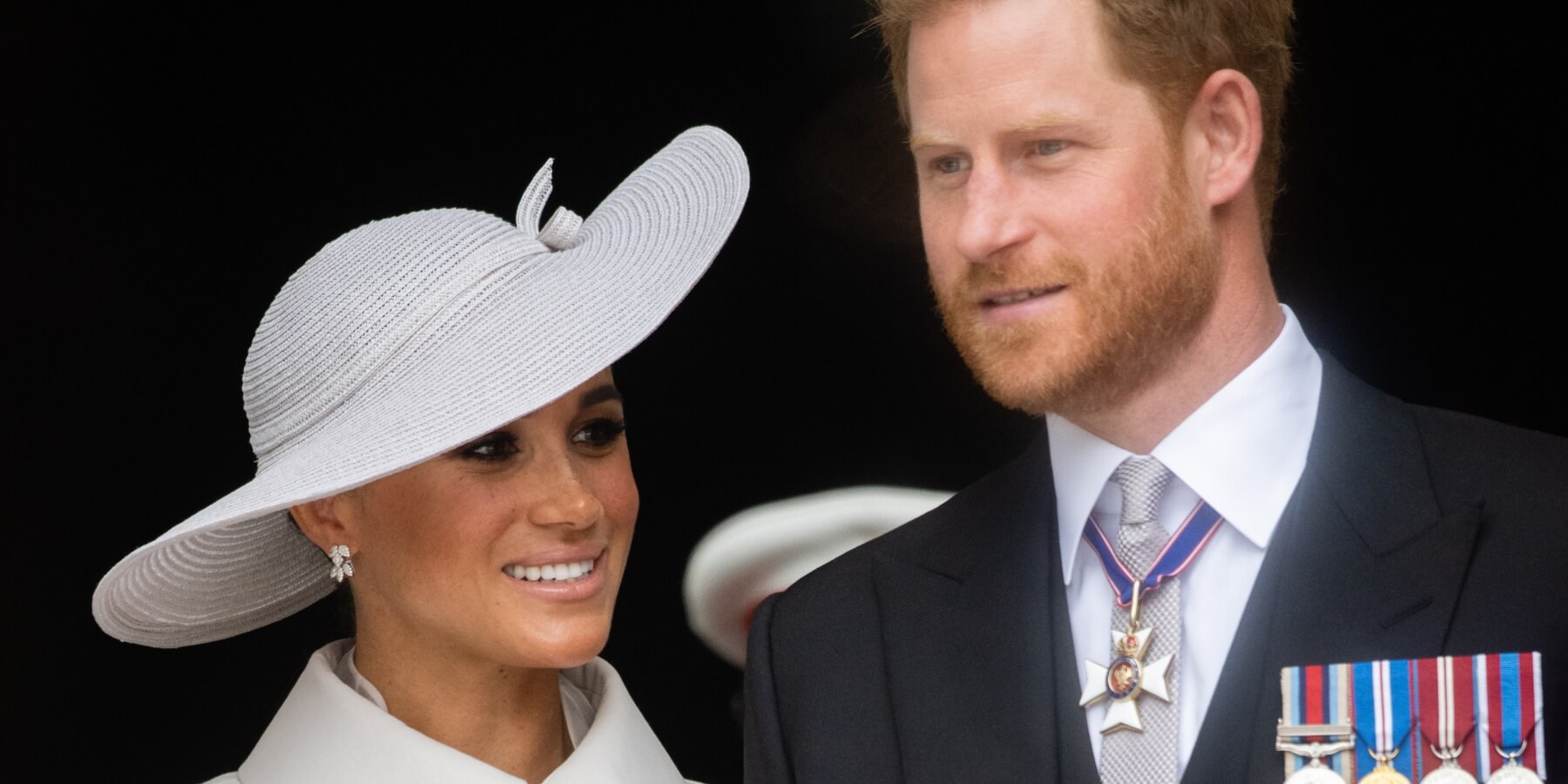 Meghan Markle and Prince Harry attend Queen Elizabeth's Platinum Jubilee in May 2022.