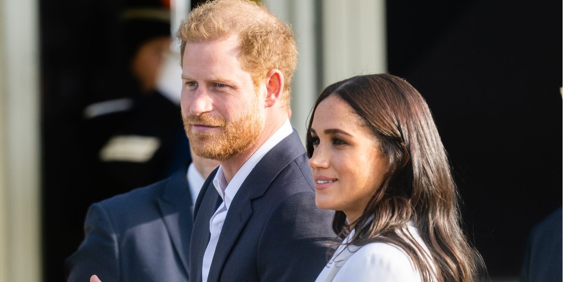 Prince Harry and Meghan Markle attend a reception for friends and family of competitors of the Invictus Games at Nations Home at Zuiderpark on April 15, 2022 in The Hague, Netherlands.