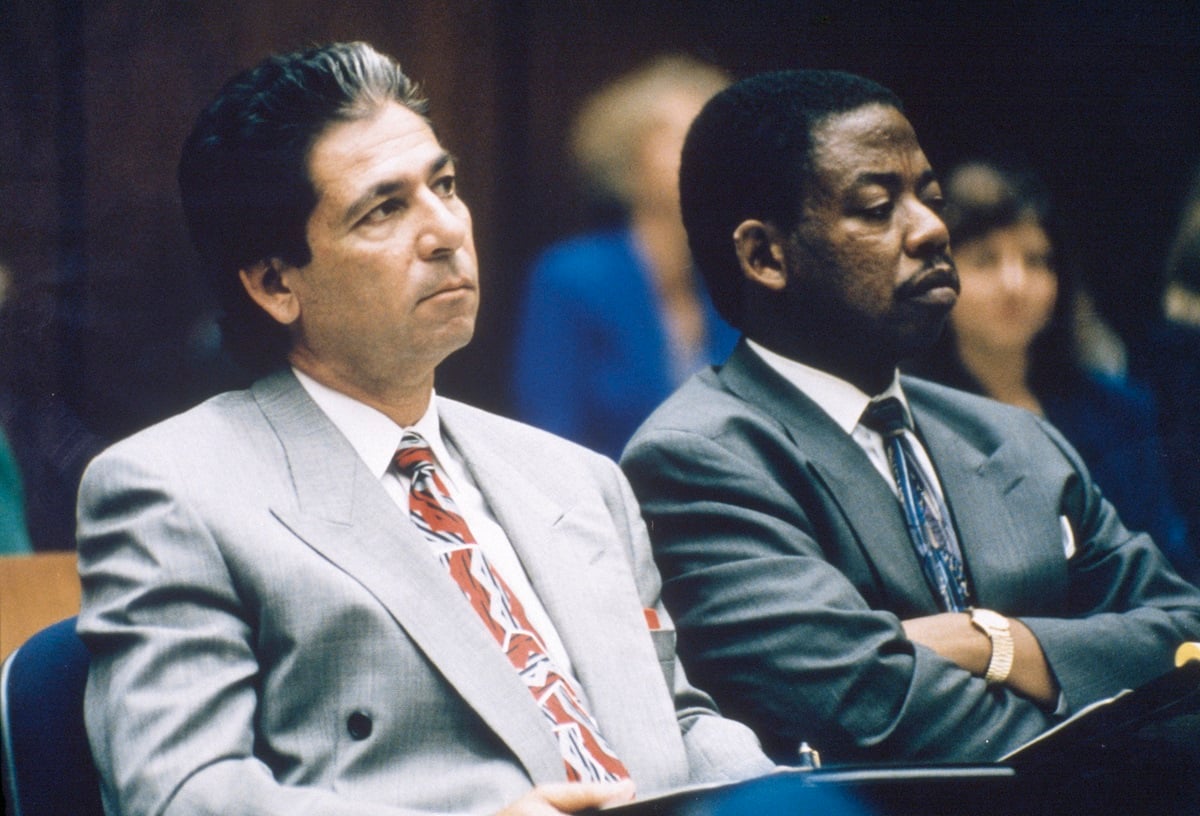 Robert Kardashian and Carl Douglas sit together in court in 1994