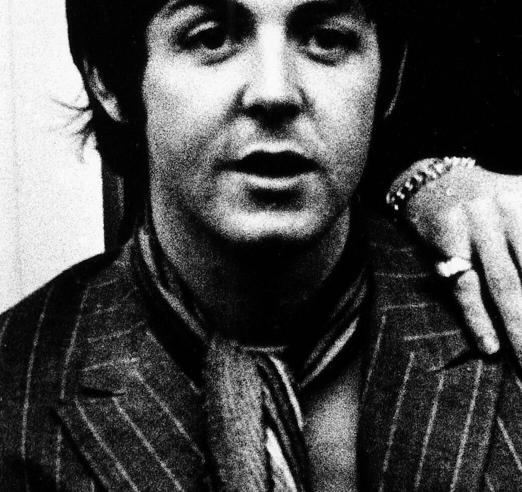 The Beatles' Paul McCartney wearing a suit