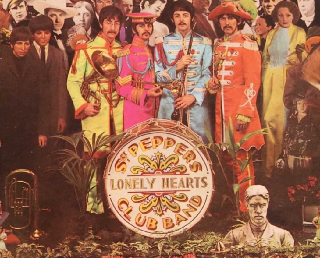 Part of the cover of The Beatles' 'Sgt. Pepper's Lonely Hearts Club Band'