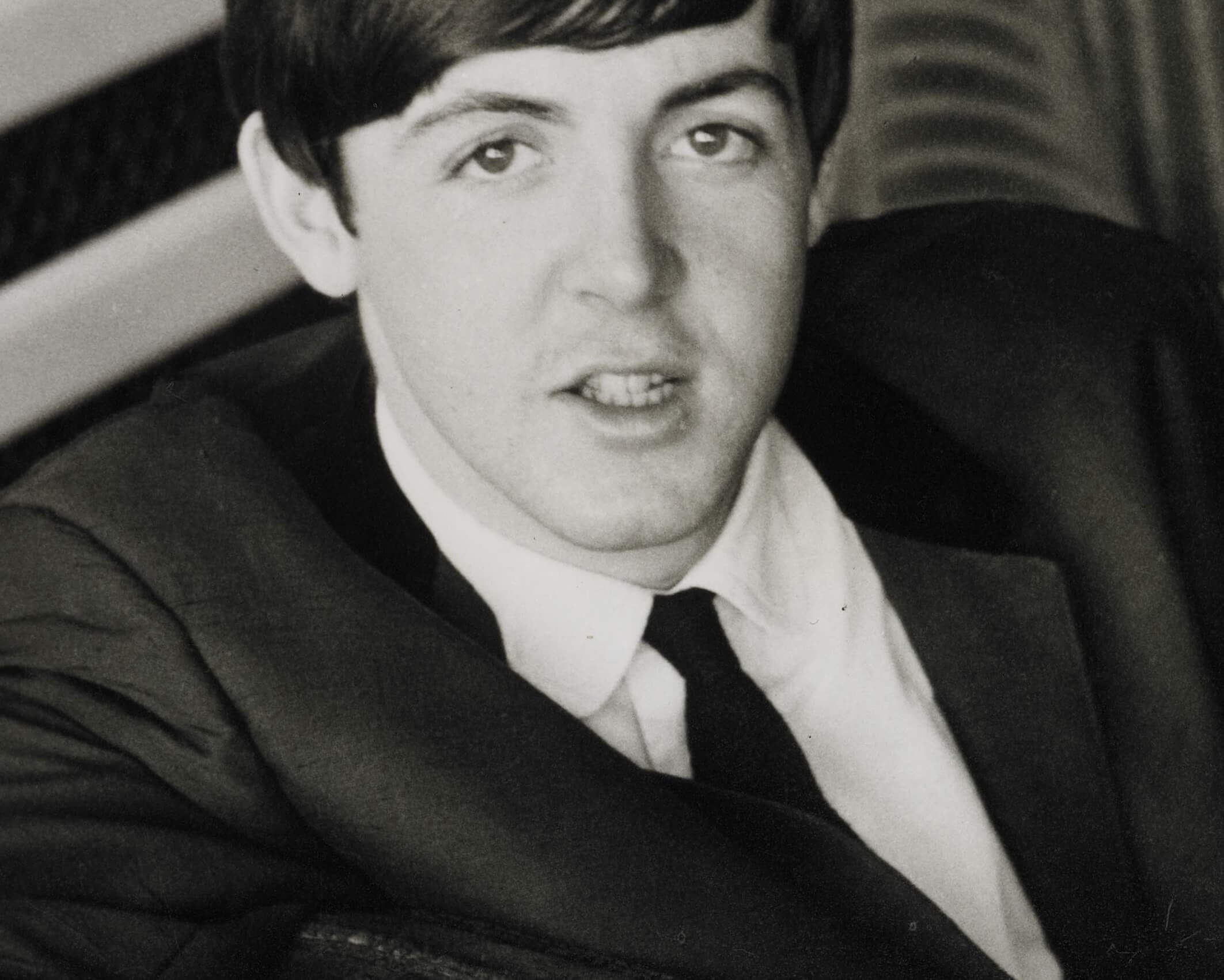 Paul McCartney in a suit during The Beatles' "Yesterday" era