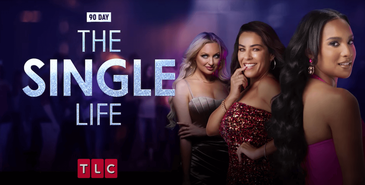 Key art for '90 Day: The Single Life' Season 4 featuring Natalie, Veronica, and Chantel