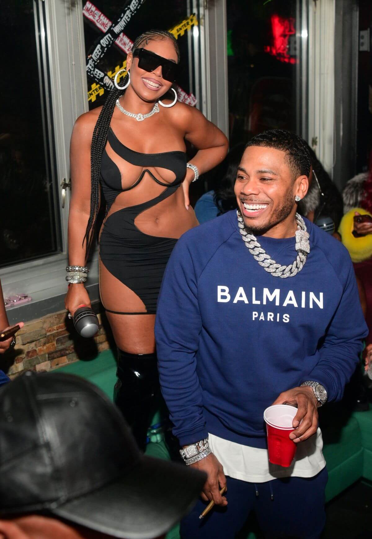 Ashanti and Nelly attend an event together in Atlanta