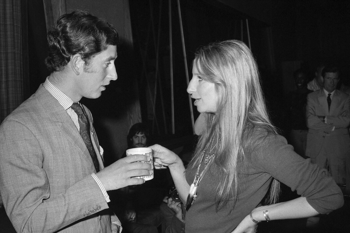 Barbra Streisand offering King Charles tea when they met in 1974, as recounted in 'My Name is Barbra'