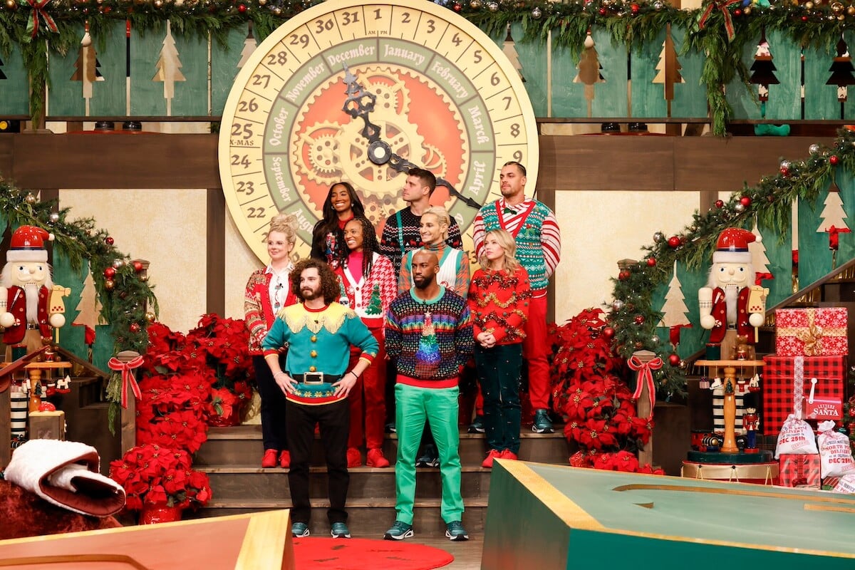 The cast of 'Big Brother Reindeer Games' dressed in ugly sweaters