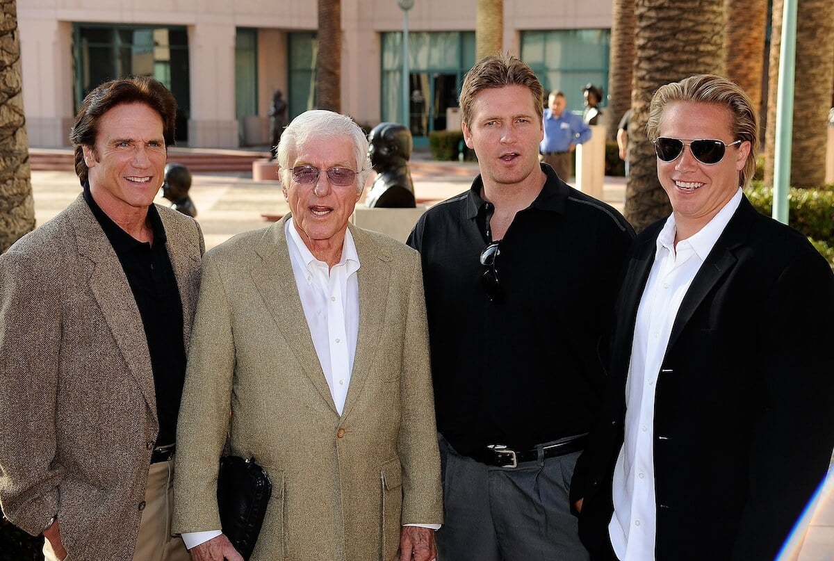 Dick Van Dyke with his son Barry and grandsons