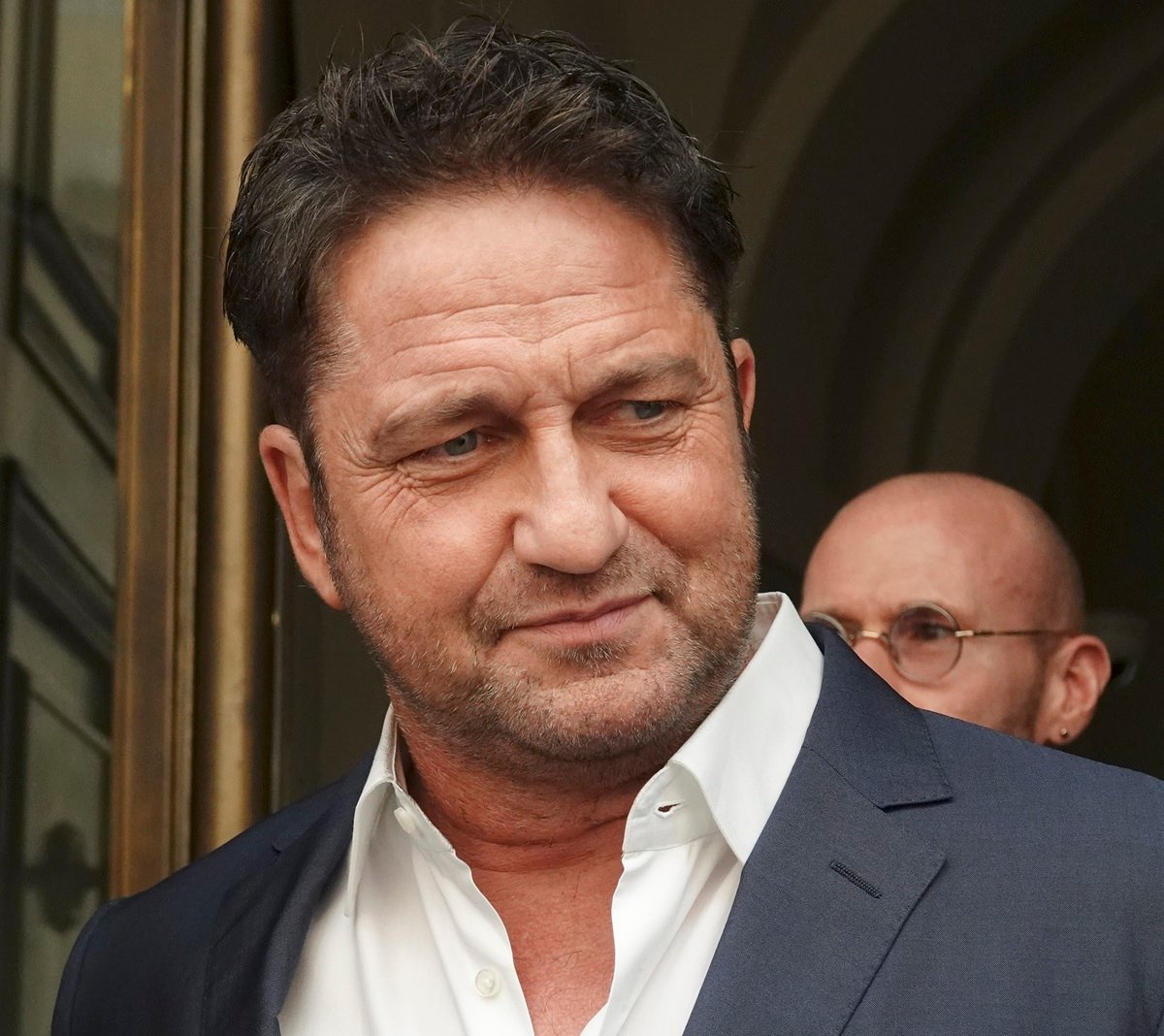 Gerard Butler is seen on October 29, 2023 in Rome, Italy.