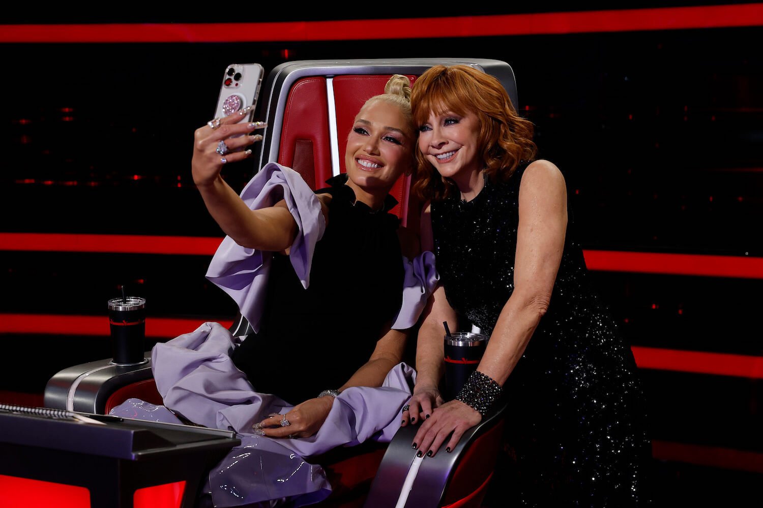 'The Voice' Season 24 stars Gwen Stefani and Reba McEntire taking a selfie