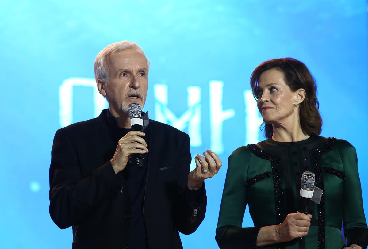 James Cameron and Sigourney Weaver attend the premiere of "Avatar: The Way Of The Water"