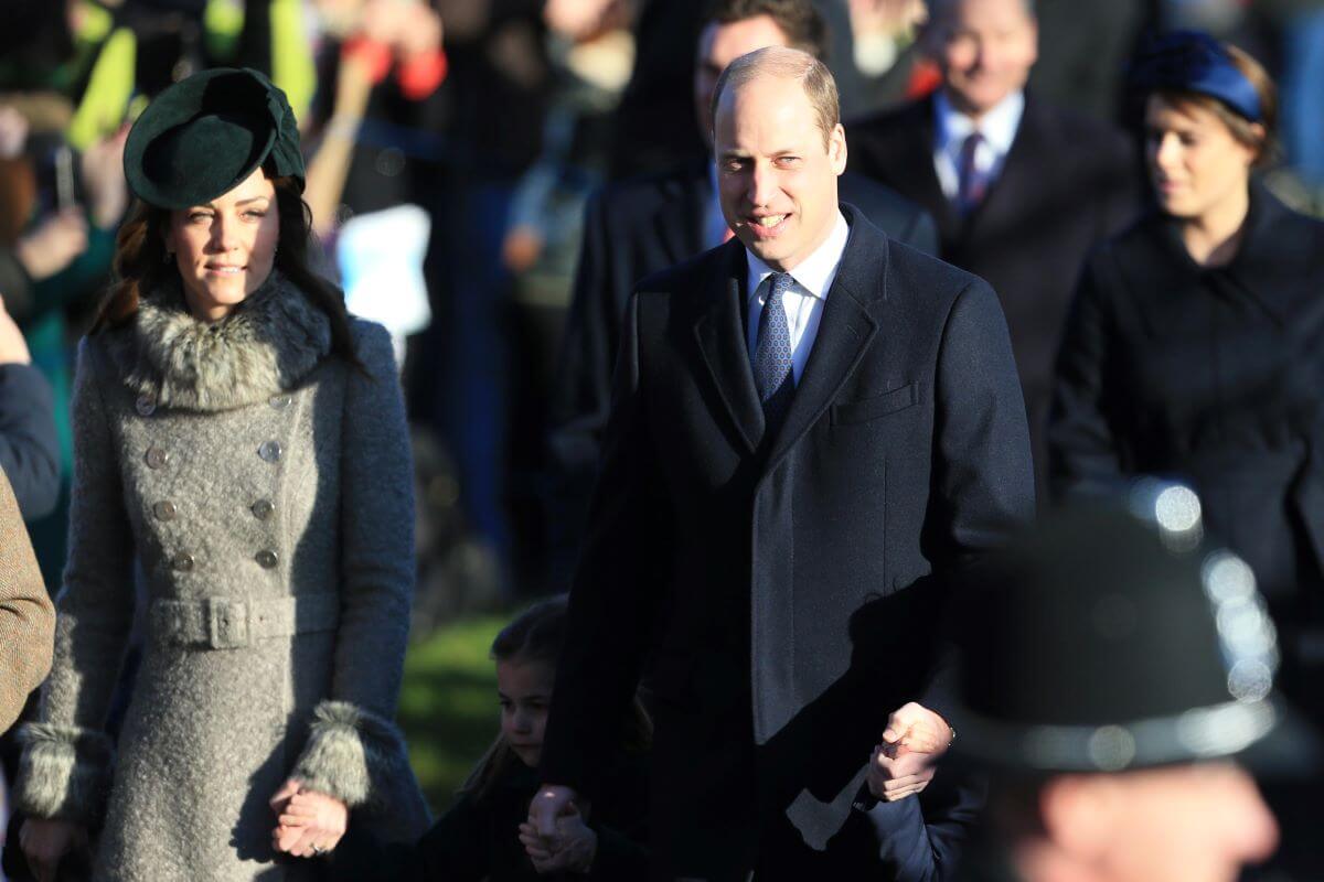 Kate Middleton and Prince William attend the Christmas Day Church service at Church of St. Mary Magdalene on the Sandringham estate