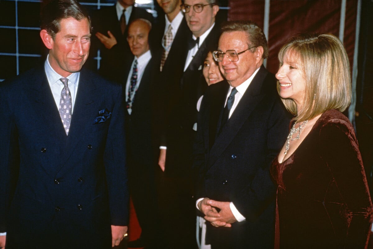 King Charles with Barbra Streisand, who met in 1974 as recounted in 'My Name Is Barbra', in 1994