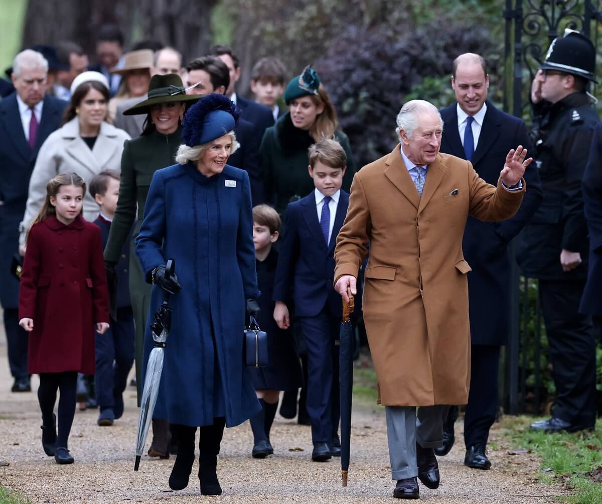 Members of the royal family attend the Christmas Day service at St. Mary Magdalene Church