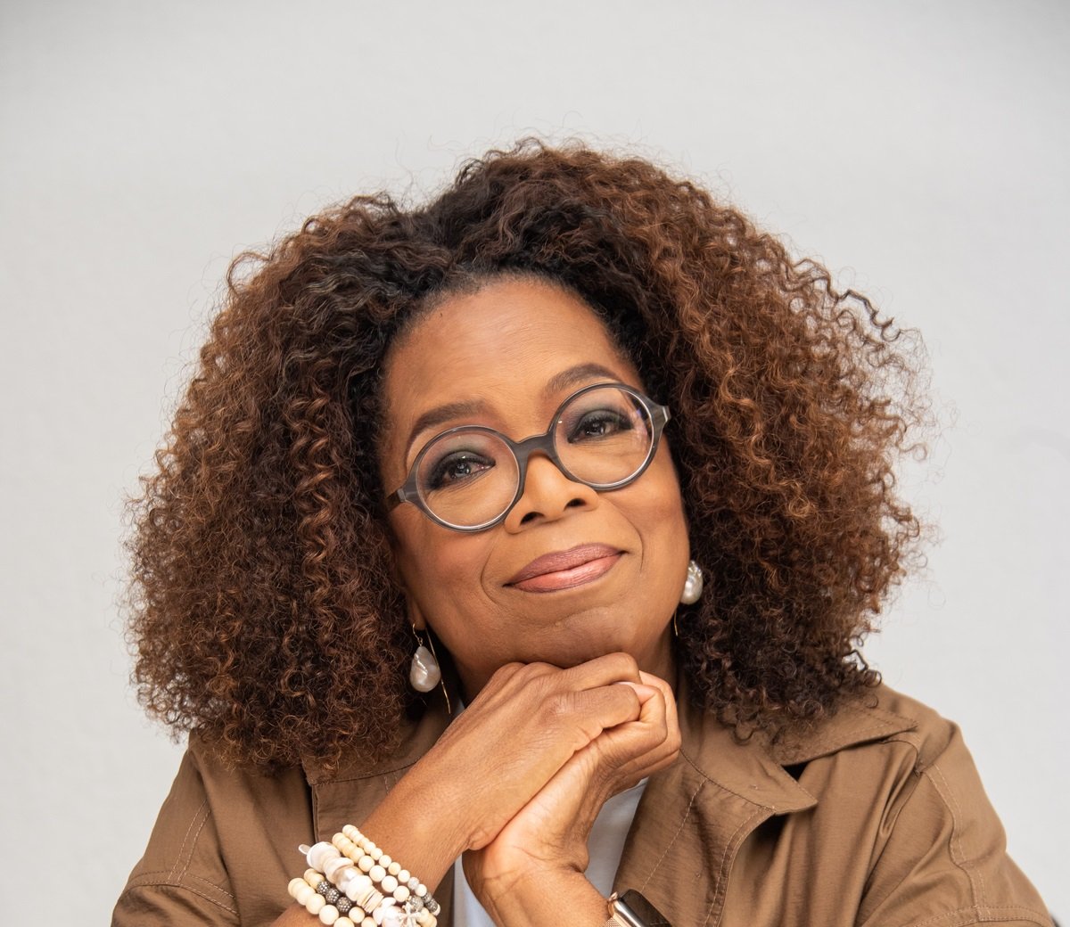 Oprah Winfrey poses for a promotional phoot during the 'David Mkes Man' Press Conference in 2019