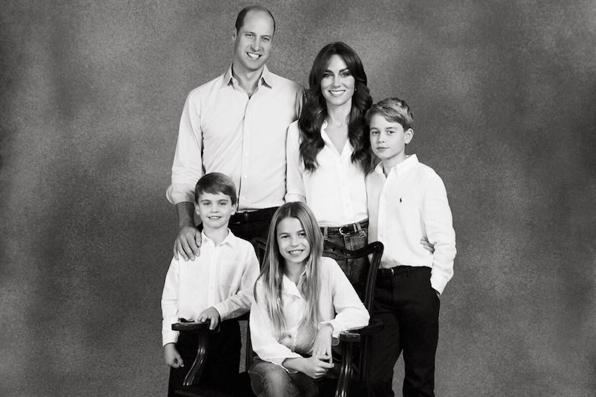 Prince William and Kate Middleton, who are reportedly 'embarrassed' by their 2023 Christmas card, pose with their children for their Christmas card