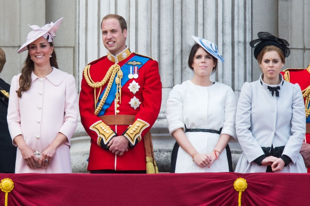 Kate Middleton, Prince William, Princess Eugenie, and Princess Beatrice