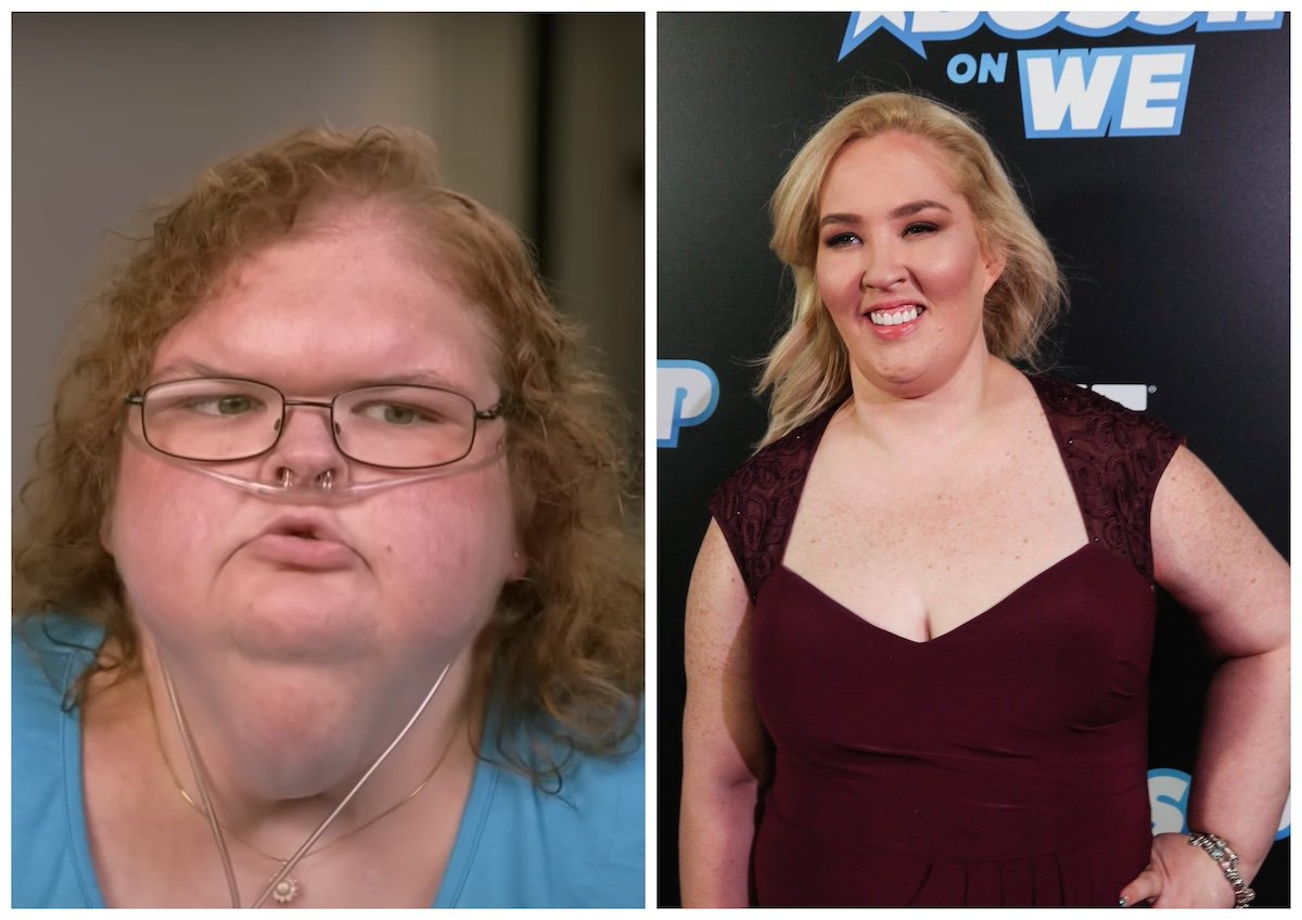Side by side photos of Tammy Slaton of '1000-lb Sisters' and Mama June Shannon of 'Here Comes Honey Boo Boo'