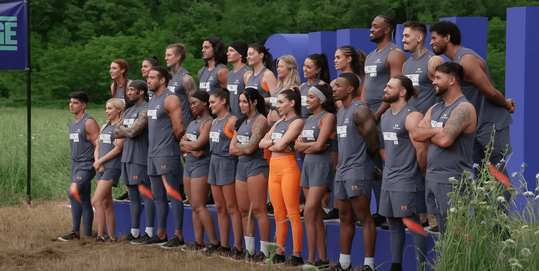 'The Challenge' Season 39 cast standing together before a challenge