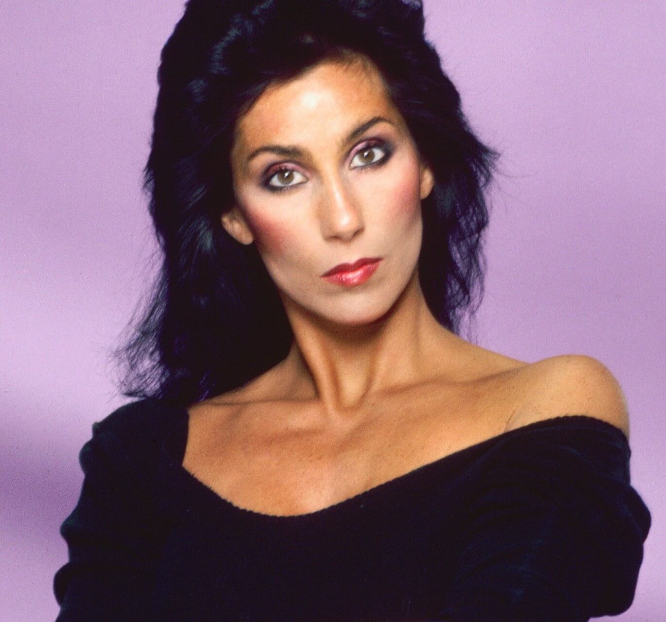 "Believe" singer Cher wearing black