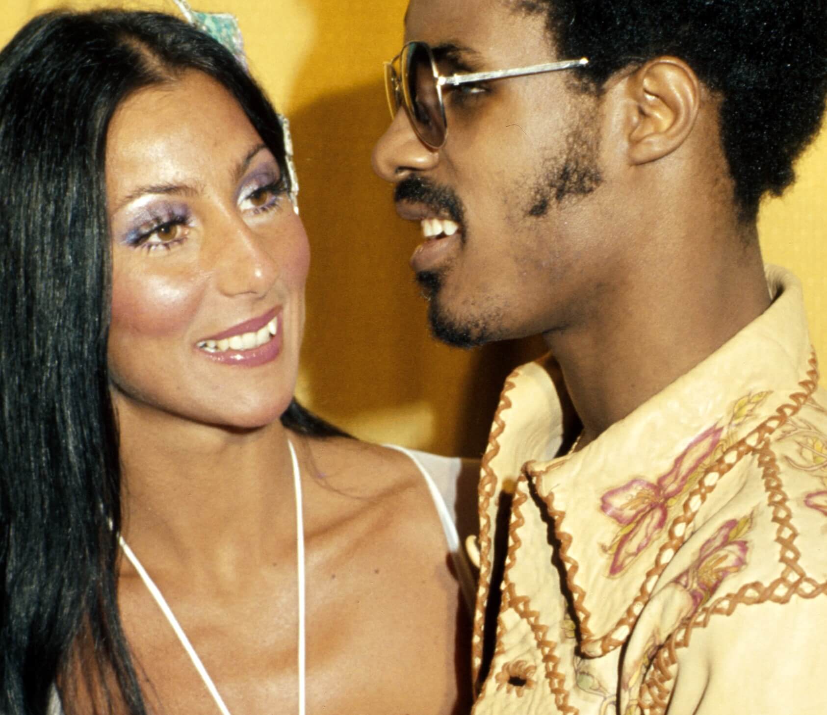 Cher with Stevie Wonder