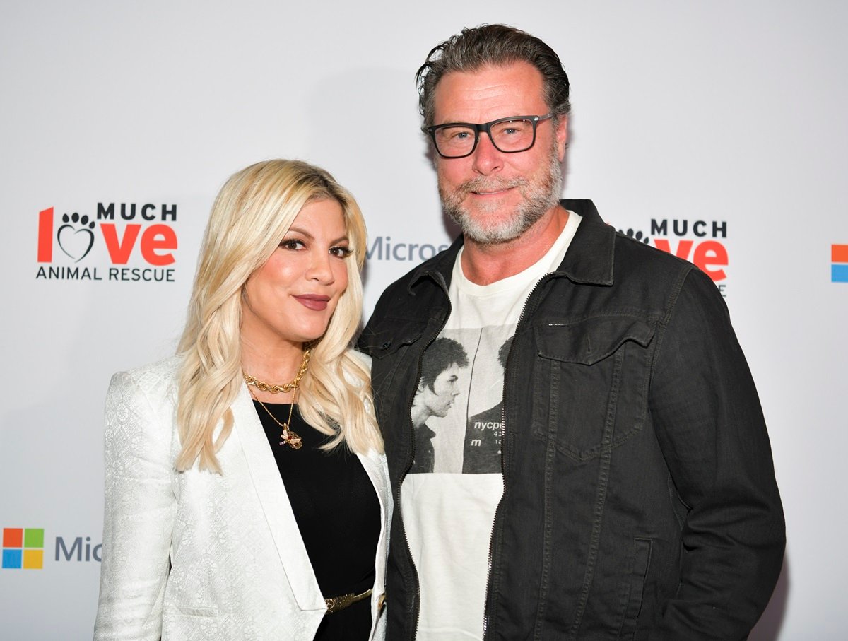 Tori Spelling and Dean McDermott are seen together before the end of their marriage at a animal rescue benefit in 2019