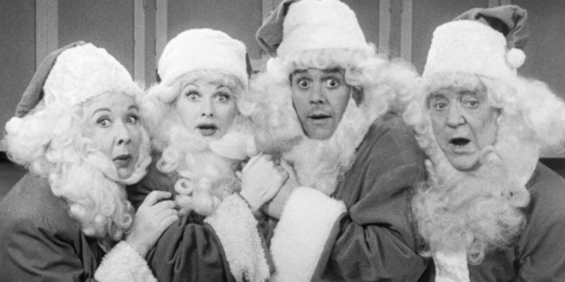 Vivian Vance, Lucille Ball, Desi Arnaz, and William Frawley starred in the 'I Love Lucy' Christmas episode.