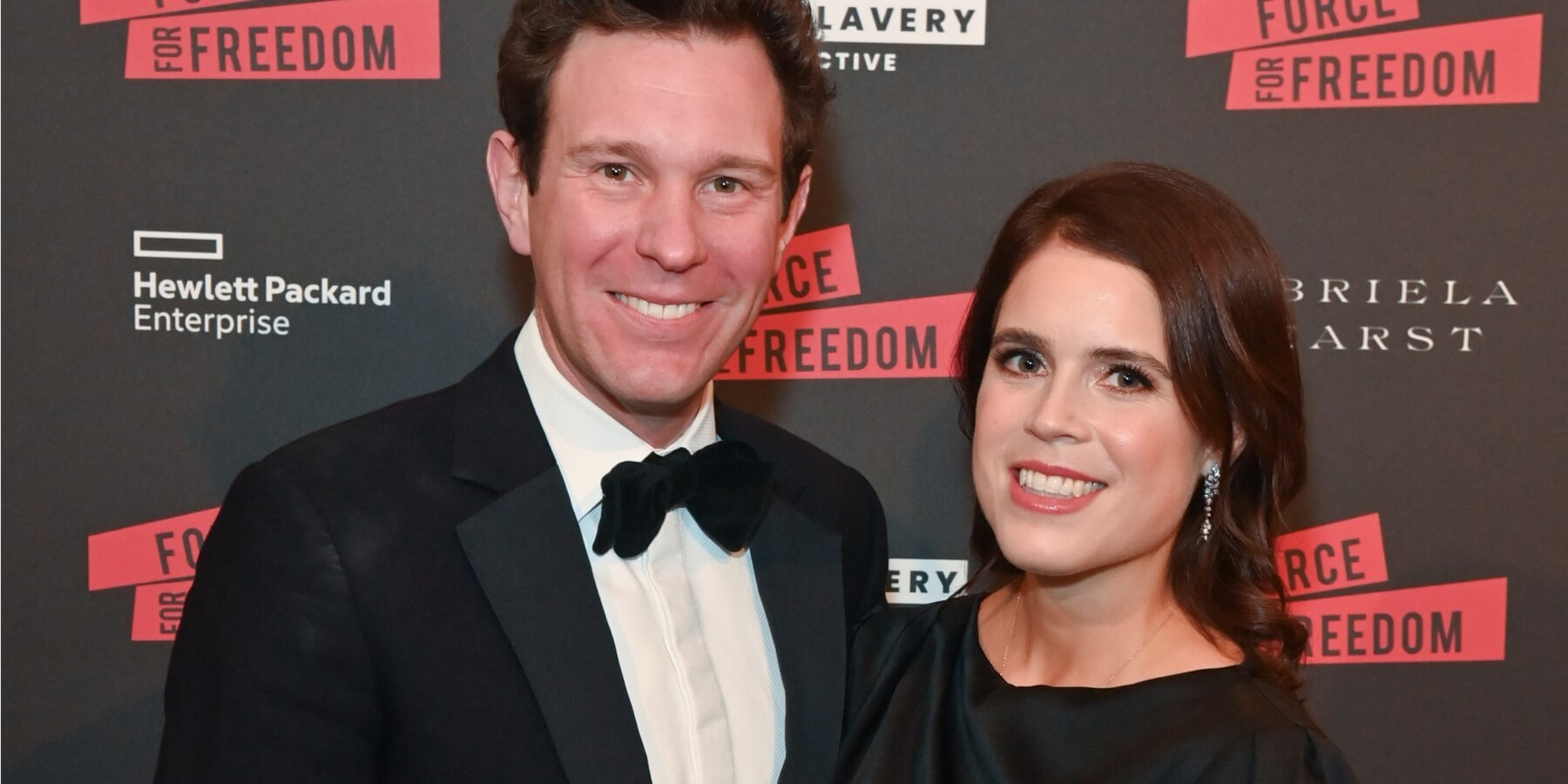 Princess Eugenie and her husband Jack Brooksbank are photographed in London in November 2023.