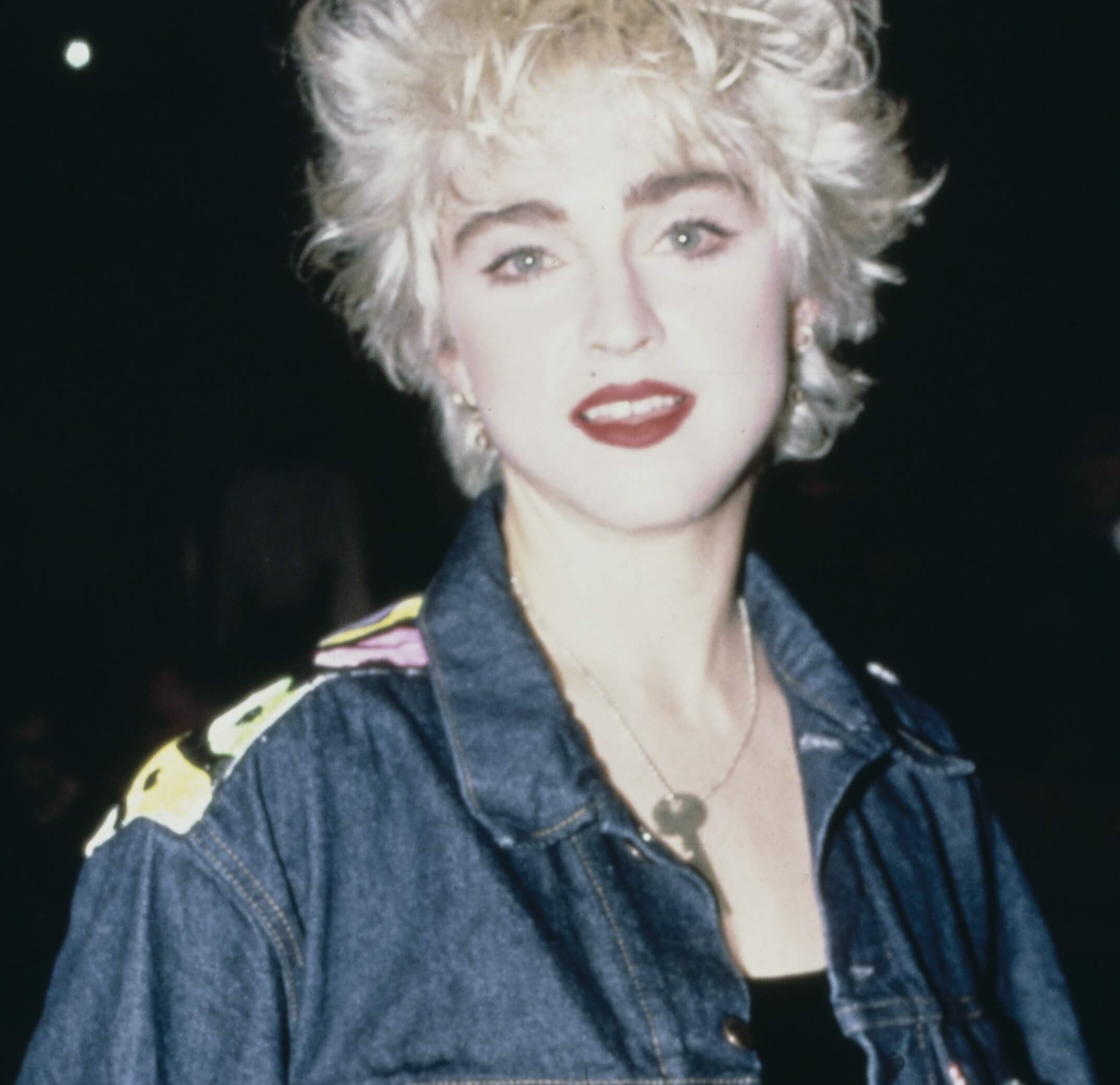 Madonna in a jean jacket
