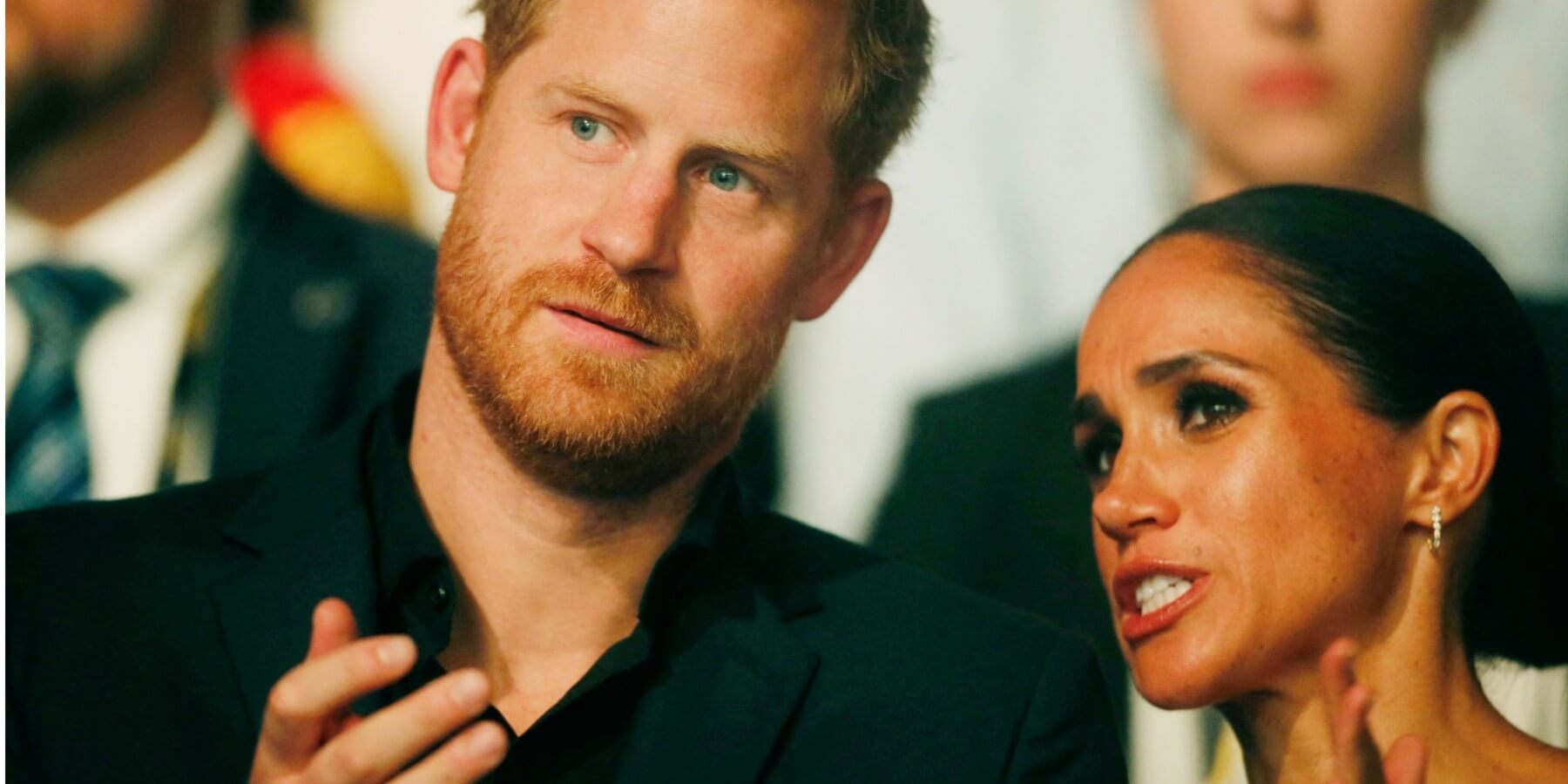 Meghan Markle and Prince Harry photographed during the Invictus Games in 2023.