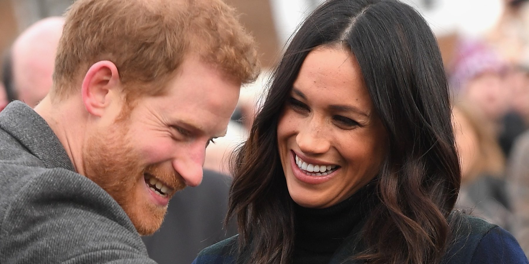 Prince Harry and Meghan Markle photographed in 2018 during their first official joint visit to Scotland.
