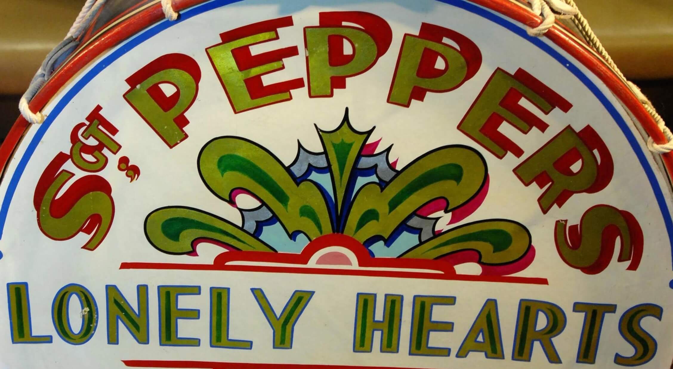 The drum from the cover of The Beatles' 'Sgt. Pepper's Lonely Hearts Club Band'
