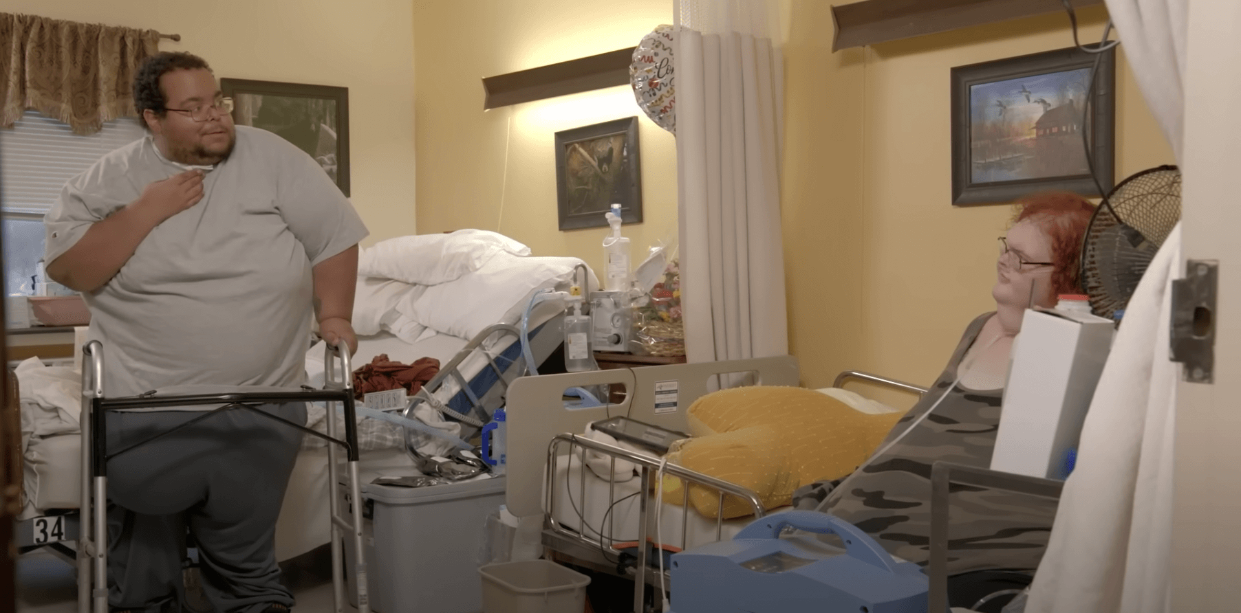 '1000-Lb.' Sisters Season 5 stars Caleb Willingham and Tammy Slaton in Caleb's rehab room together