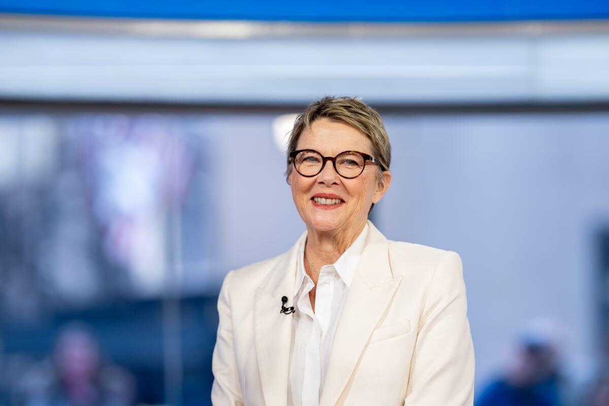 Annette Bening on the set of the 'Today' show