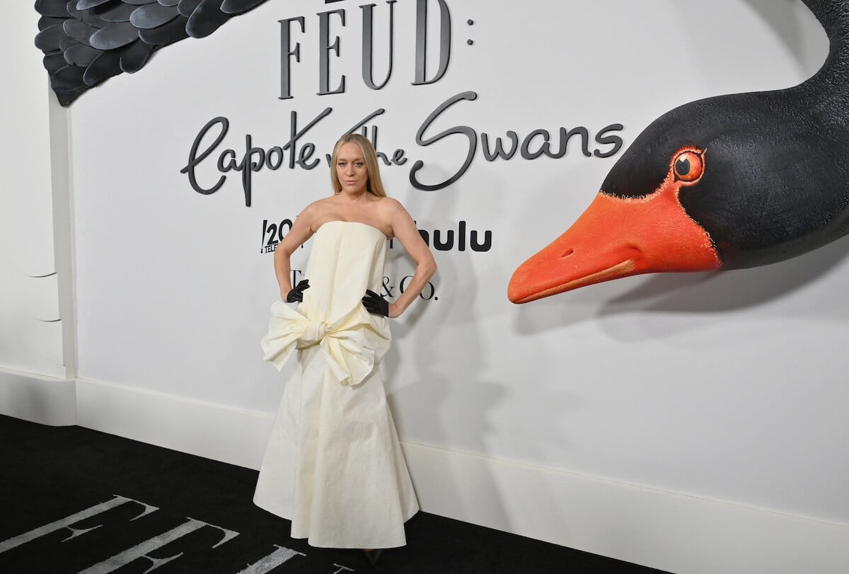 Chloe Sevigny poses on the red carpet at the premiere of 'Feud: Capote vs. The Swans'
