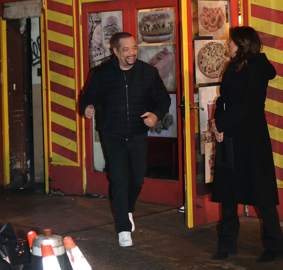 Ice-T and Mariska Hargitay shooting 'Law & Order: SVU' in NYC