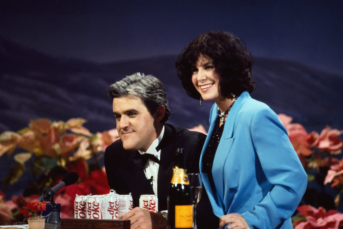 Jay Leno with wife Mavis Leno on December 31, 1992