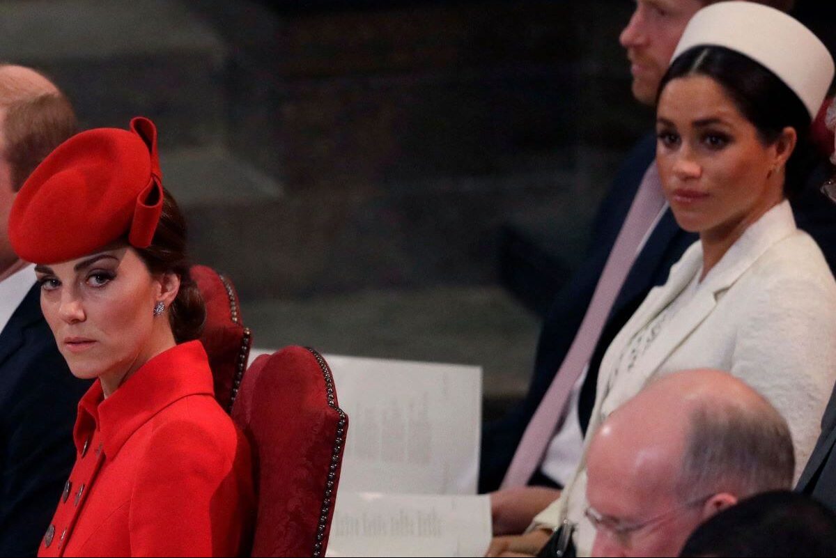 Kate Middleton and Meghan Markle attend a Commonwealth Day service at Westminster Abbey