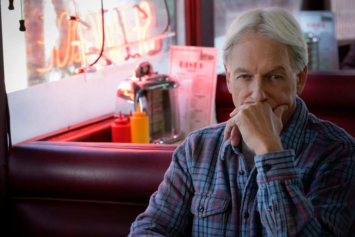 Mark Harmon as Gibbs, sitting in a diner booth, in 'NCIS' Season 19