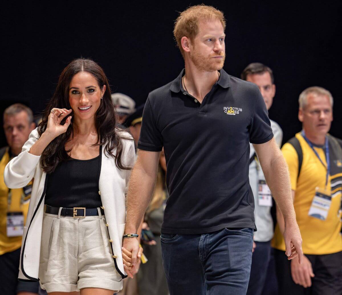 Meghan Markle and Prince Harry arrive at the 2023 Invictus Games in Duesseldorf, Germany
