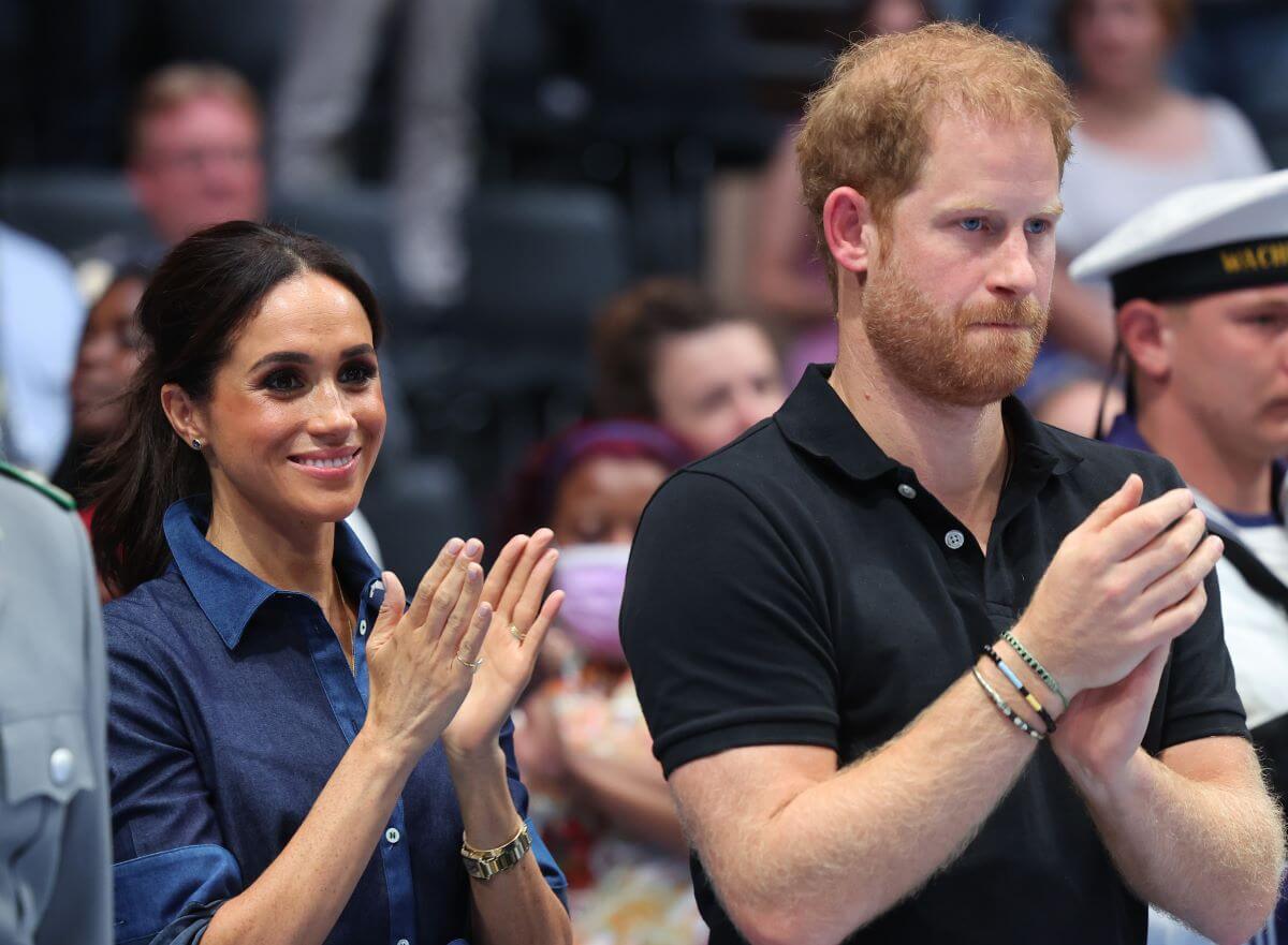 Meghan Markle and Prince Harry attend the sitting volleyball finals during the Invictus Games Düsseldorf 2023