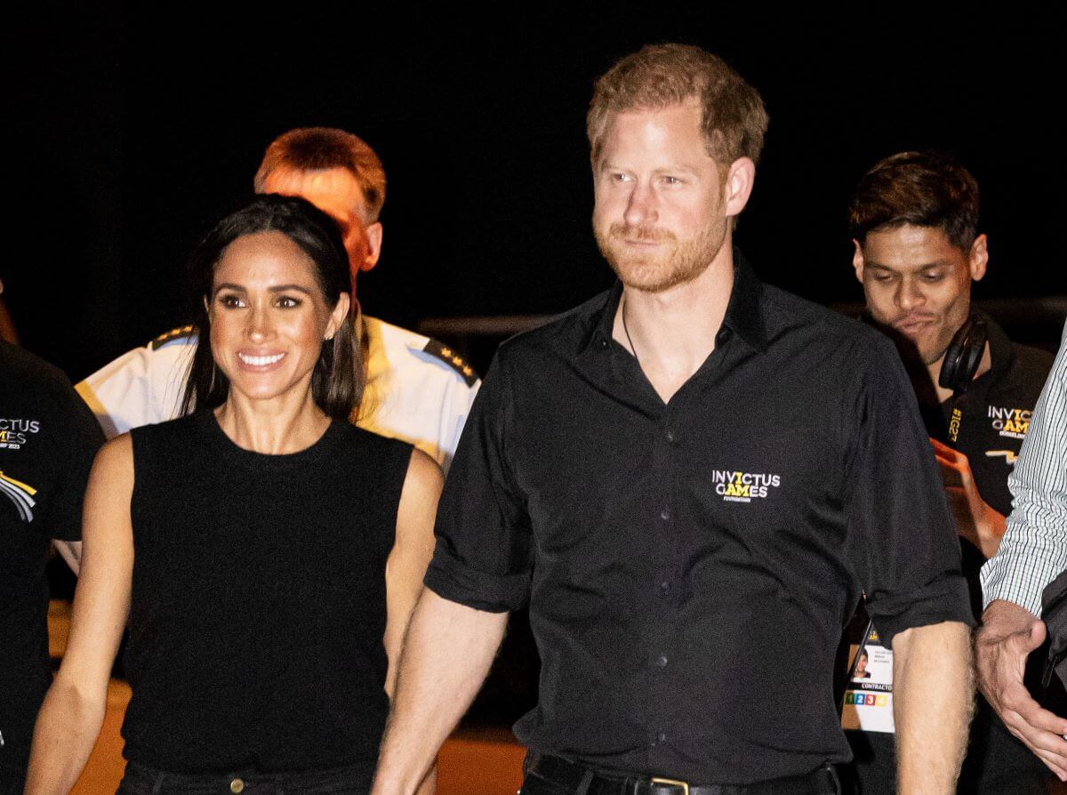 eghan Markle and Prince Harry attend the wheelchair basketball final during the Invictus Games