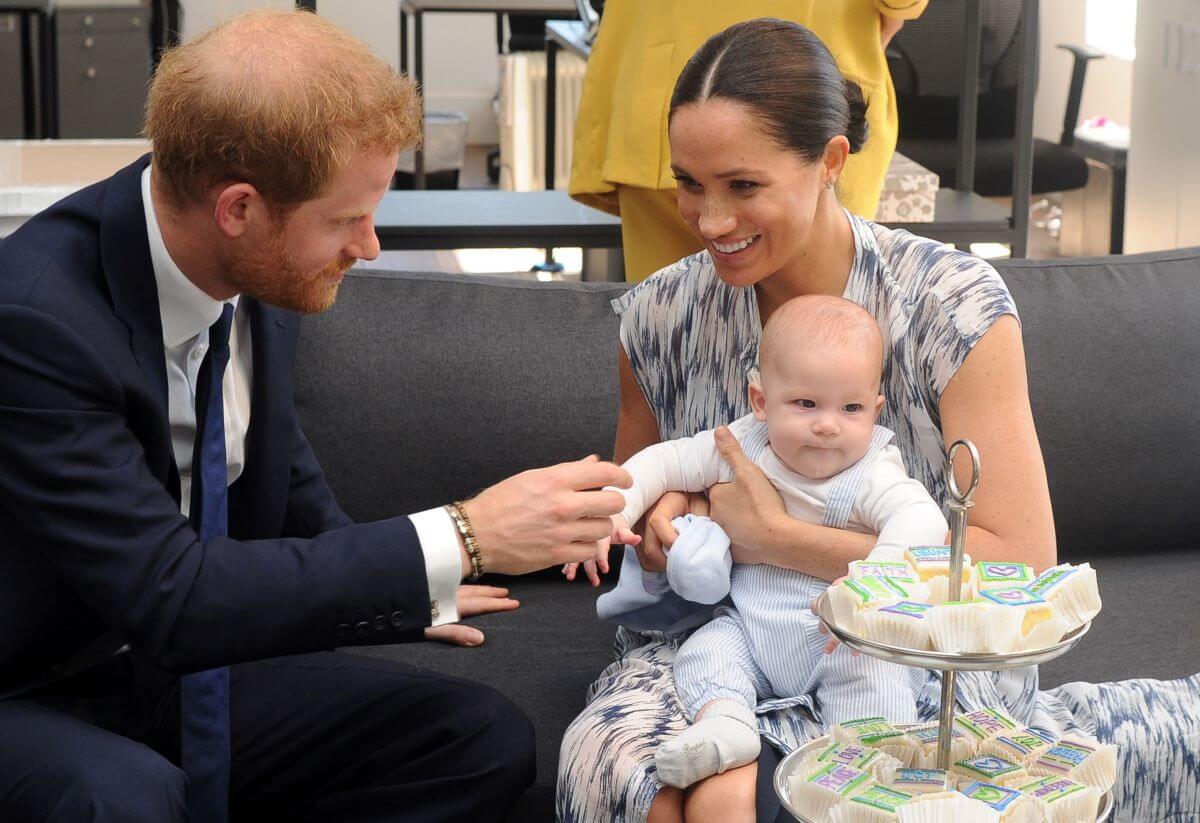 Prince Harry, Meghan Markle, and Prince Archie meet with Archbishop Desmond Tutu in South Africa