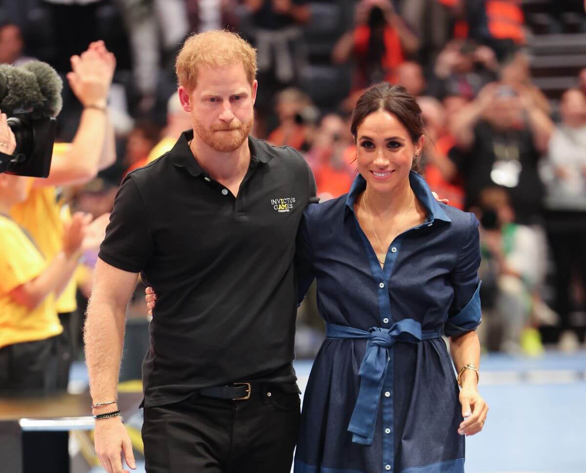 Prince Harry and Meghan Markle at the sitting volleyball finals during the Invictus Games Düsseldorf 2023