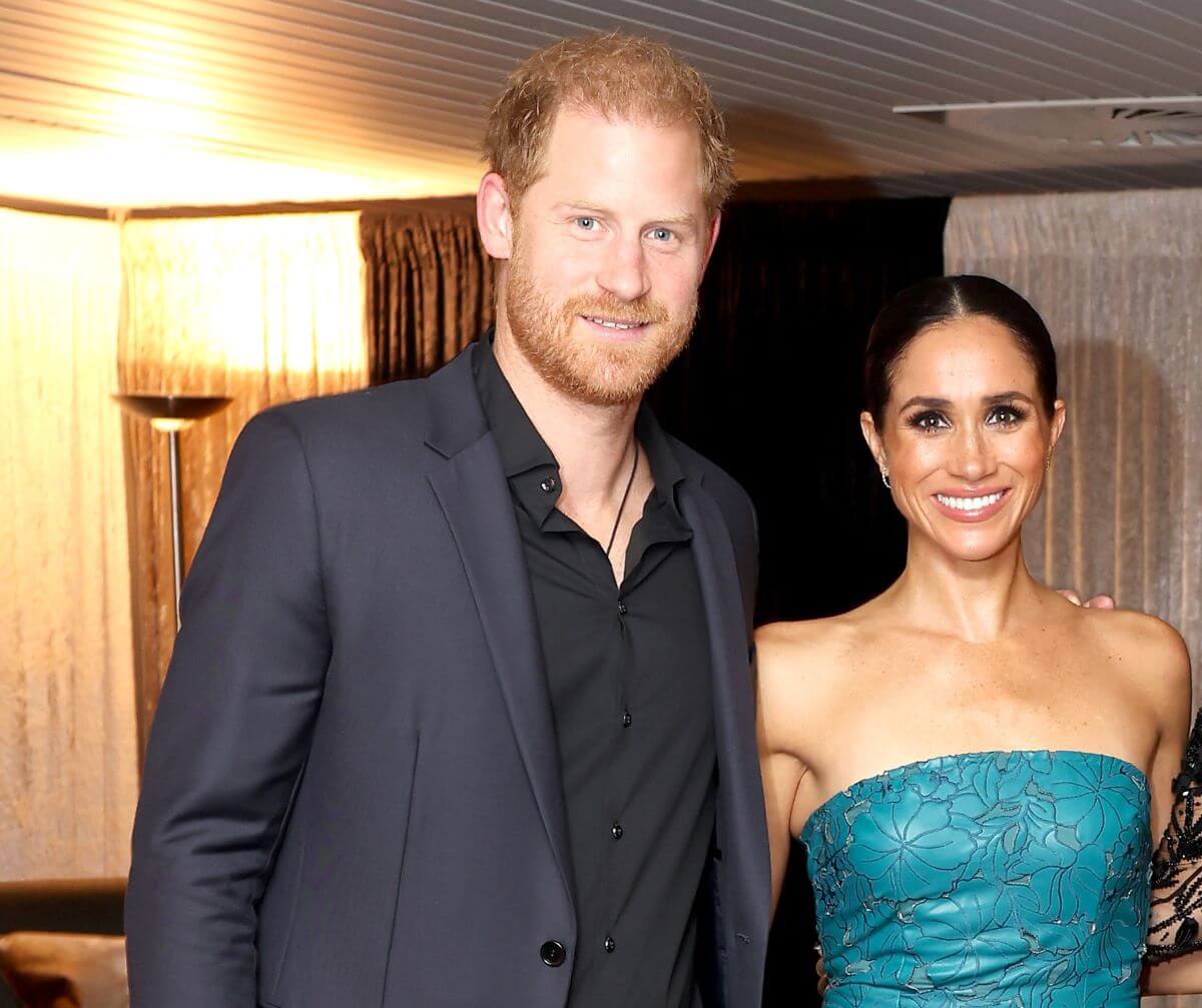 Prince Harry and Meghan Markle pose before the closing ceremony of the Invictus Games Düsseldorf 2023