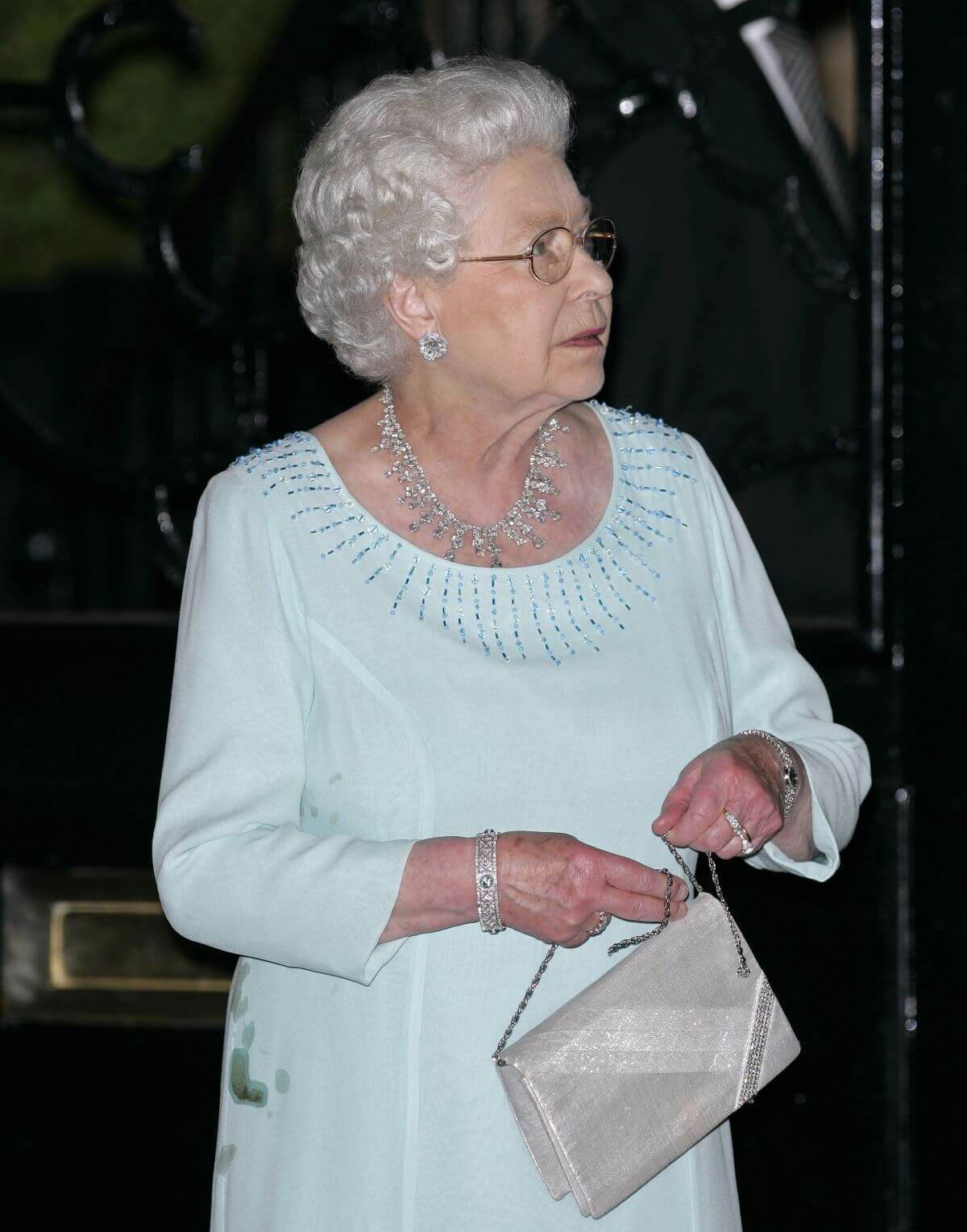 Queen Elizabeth II attends King Constantine of Greece's 70th birthday party at Crown Prince Pavlos of Greece's residence