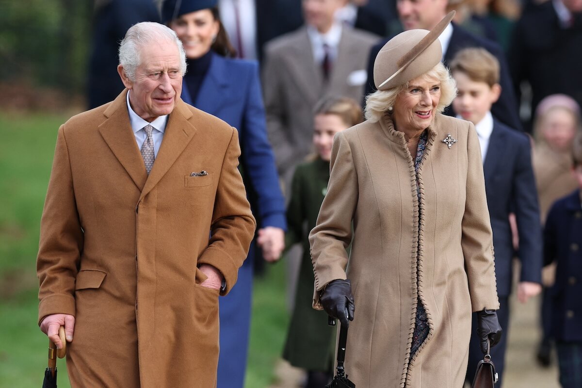 King Charles and Camilla Parker Bowles with the royal family on Christmas